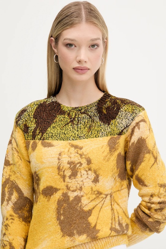Свитер с примесью шерсти Desigual ADAK жёлтый 25WWJF30