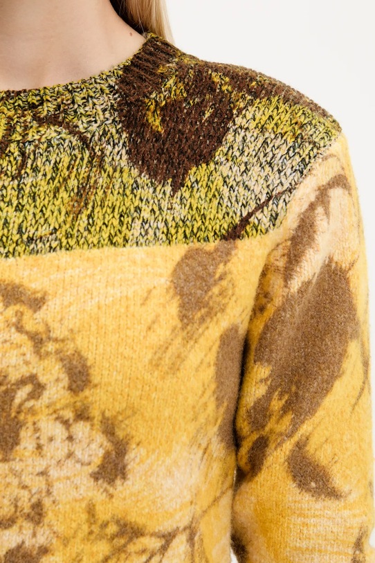 Свитер с примесью шерсти Desigual ADAK 25WWJF30 жёлтый