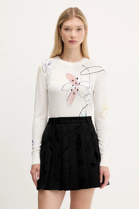 Desigual sweter ARTY pozostałe beżowy 25WWJF33