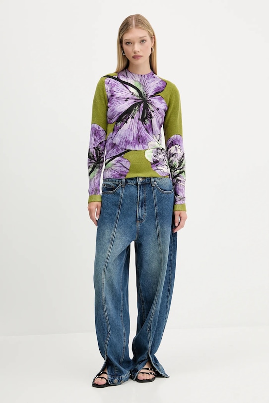 Πουλόβερ Desigual ORQUIDEA LACROIX 25WWJF42 μωβ AW25