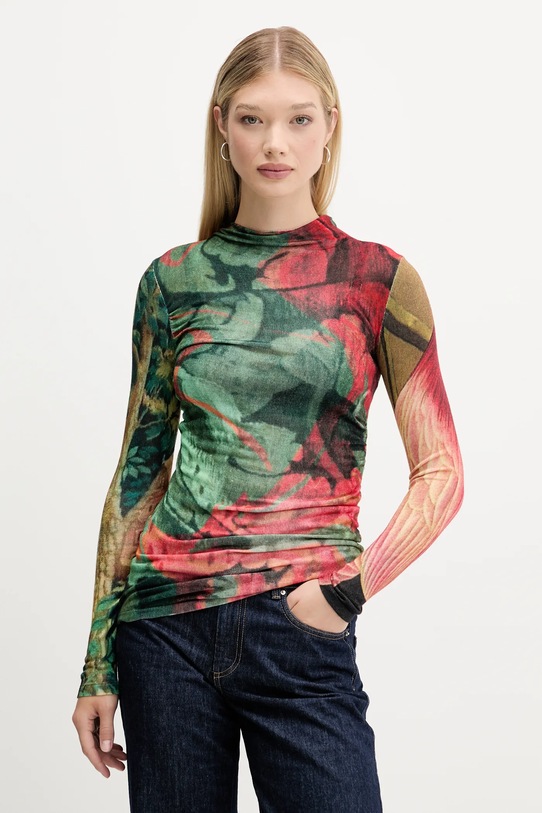 Светр Desigual TAPIZ LACROI зелений 25WWJF48