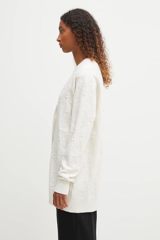 Vlnený kardigán Fiorucci Kissing Angels Long W02FPKCA254KN01WH01 béžová AW25