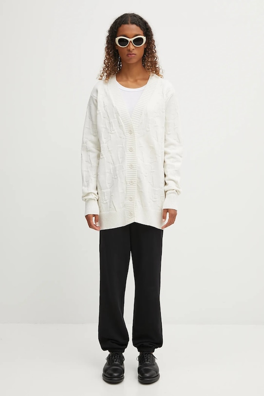 Fiorucci wool blend cardigan Kissing Angels Long W02FPKCA254KN01WH01 beige