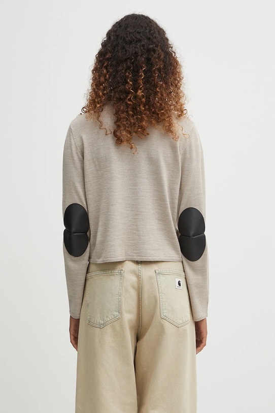 Odzież MM6 Maison Margiela sweter wełniany S52HA0296.M13133.806M beżowy