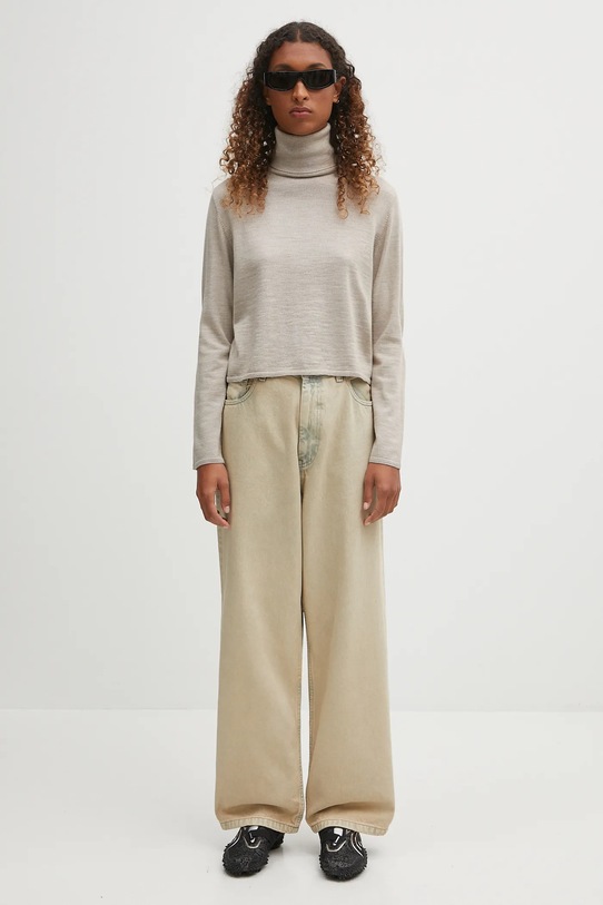 MM6 Maison Margiela sweter wełniany S52HA0296.M13133.806M beżowy