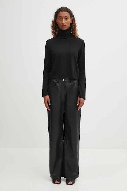 MM6 Maison Margiela sweter wełniany S52HA0296.M13133.900 czarny