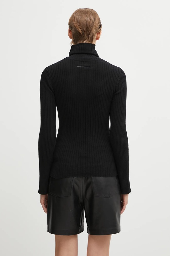 Odzież MM6 Maison Margiela sweter z dodatkiem wełny S62HA0095.M13196.900S czarny