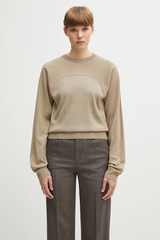 MM6 Maison Margiela jumper fine-knit beige S62HL0040.M13188.114