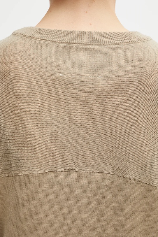 MM6 Maison Margiela sweter S62HL0040.M13188.114 beżowy