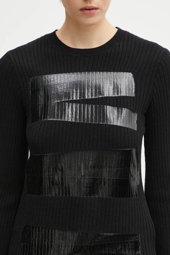 MM6 Maison Margiela sweter z dodatkiem wełny czarny S62HL0041.M13196.900S