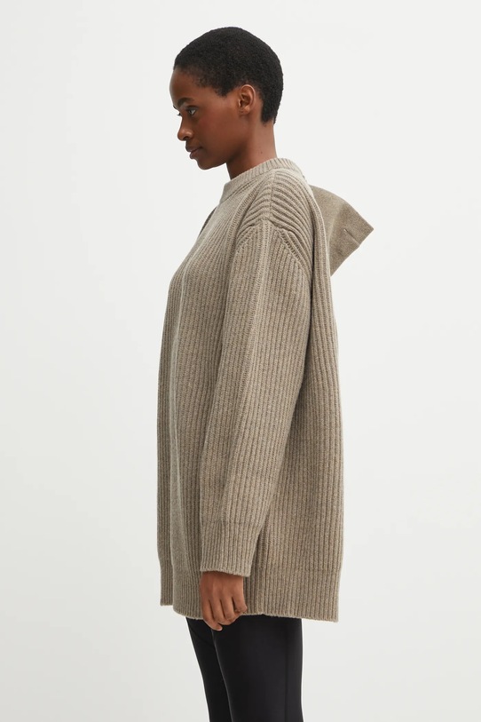 Пуловер с вълна MM6 Maison Margiela S62HL0042.M13193.114 бежов AW25