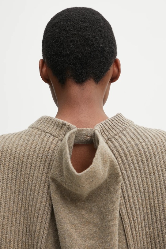 Пуловер с вълна MM6 Maison Margiela бежов S62HL0042.M13193.114