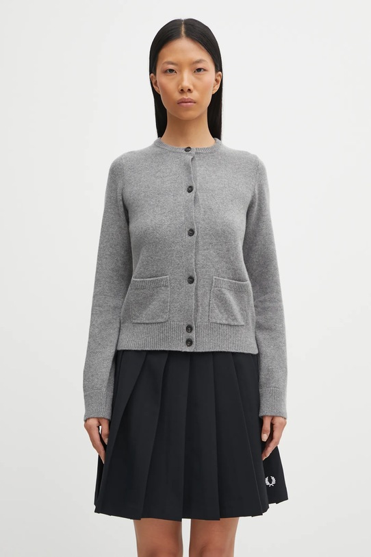 Кардиган с добавлением шерсти MM6 Maison Margiela меланж серый S62HP0036.M13187.854