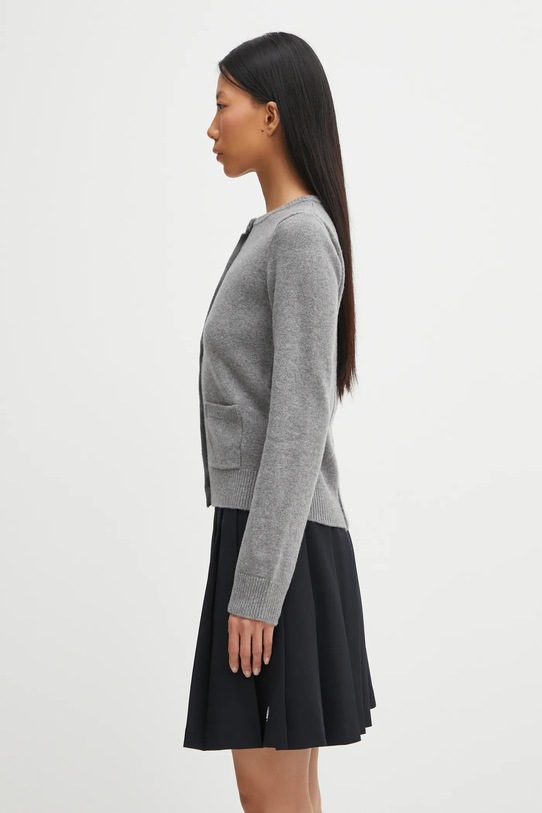 Кардиган с добавлением шерсти MM6 Maison Margiela S62HP0036.M13187.854 серый AW25