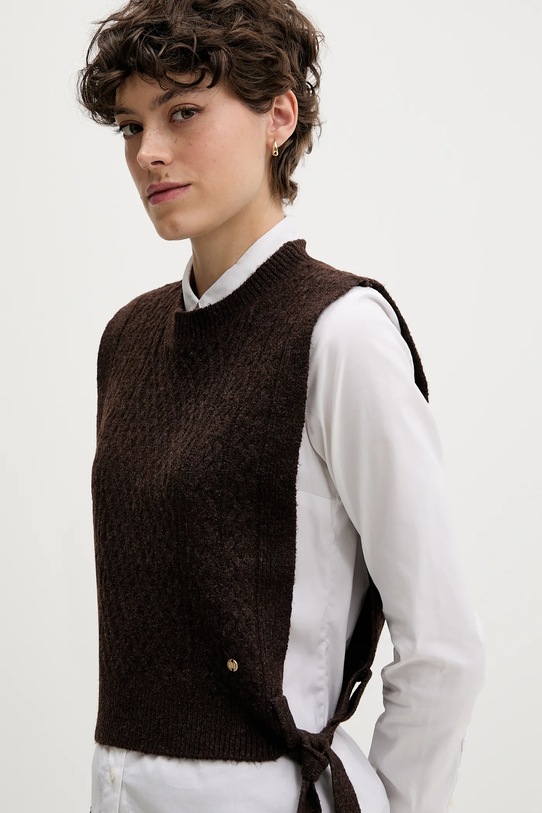 Pedro del Hierro kamizelka brązowy 4962459