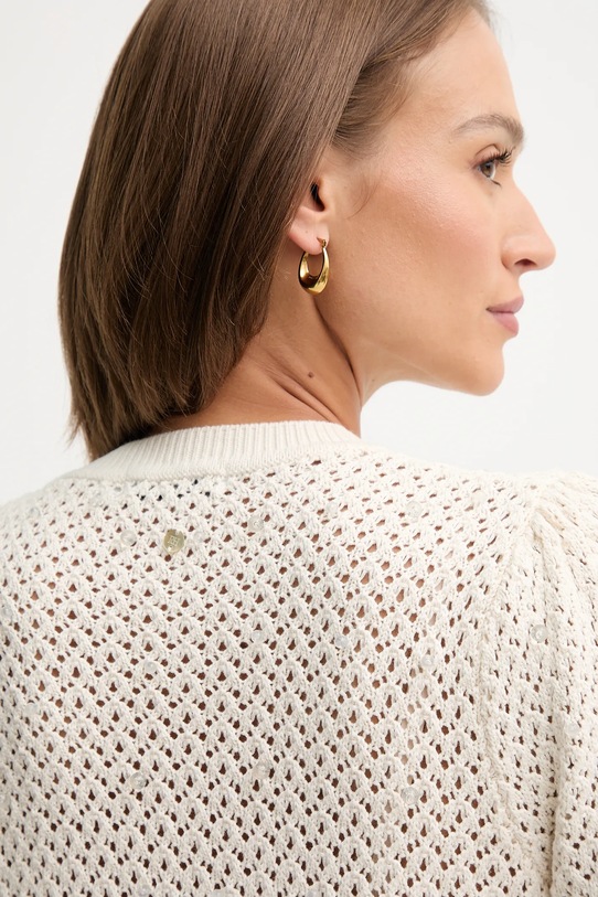 Pedro del Hierro sweter bawełniany 3512895 beżowy