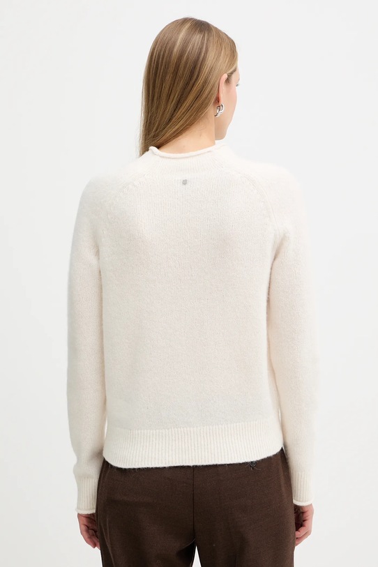 Odzież BOSS Orange sweter z dodatkiem wełny 50548930 beżowy