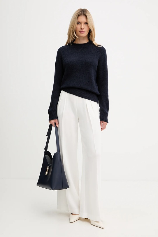 Светр із додаванням вовни BOSS Orange 50548930 темно-синій AW25