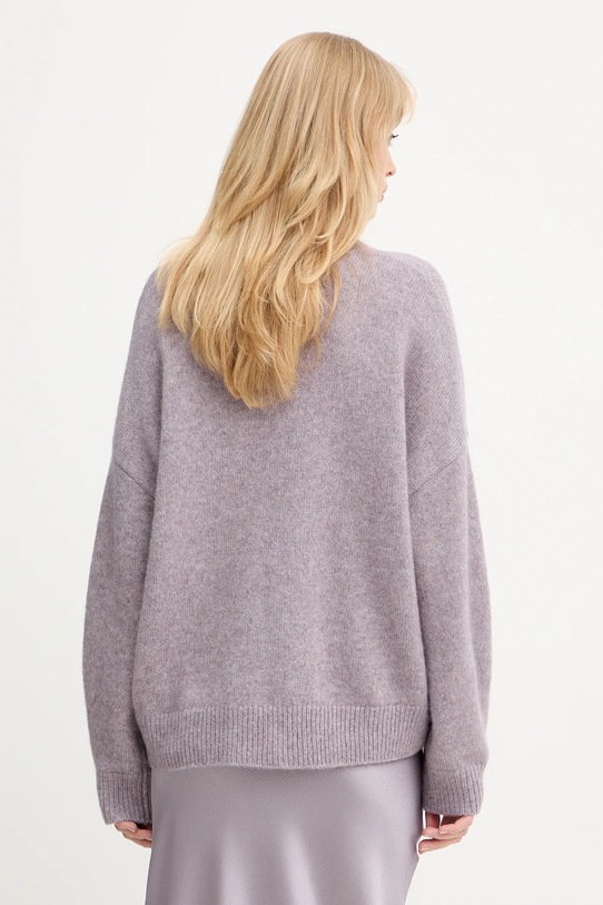 Odzież BOSS Orange sweter z dodatkiem wełny 50550464 fioletowy
