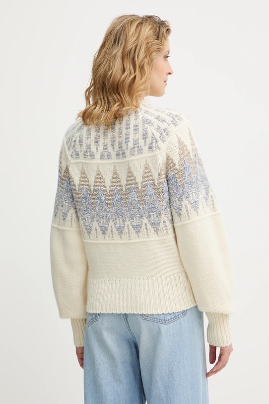 Odzież BOSS Orange sweter z dodatkiem wełny 50551269 beżowy