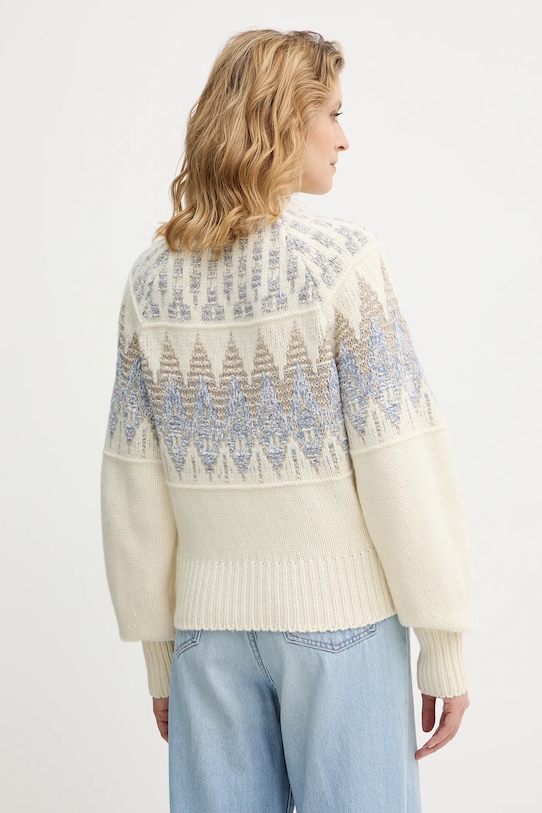 Odzież BOSS Orange sweter z dodatkiem wełny 50551269 beżowy