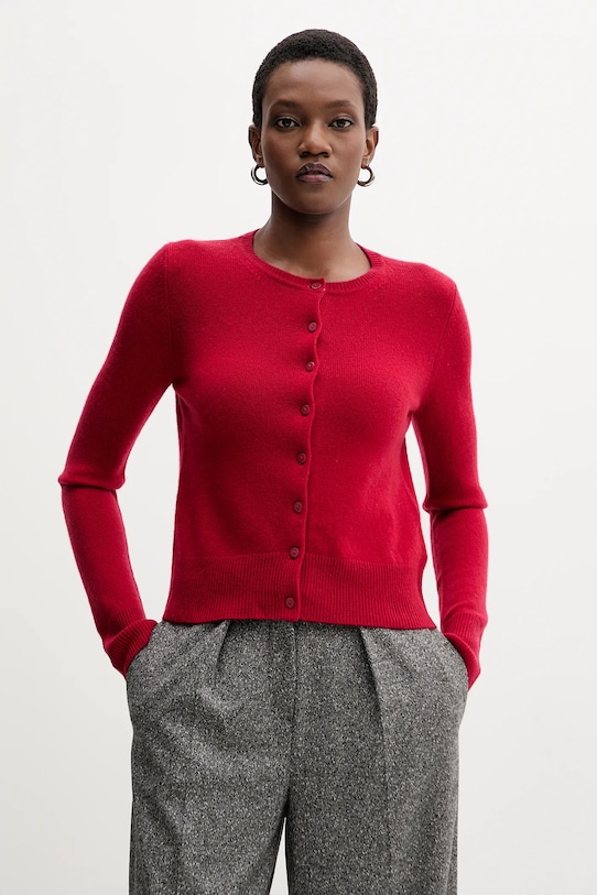 Кардиган з вовною Marella тонкий червоний 2523346084200