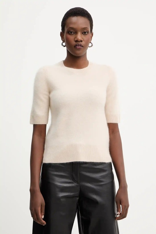 Шерстяной свитер Marella тонкий бежевый 2523366075200