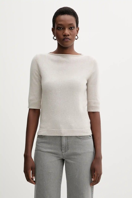 Светр з кашеміру Marella тонкий бежевий 2523366271200