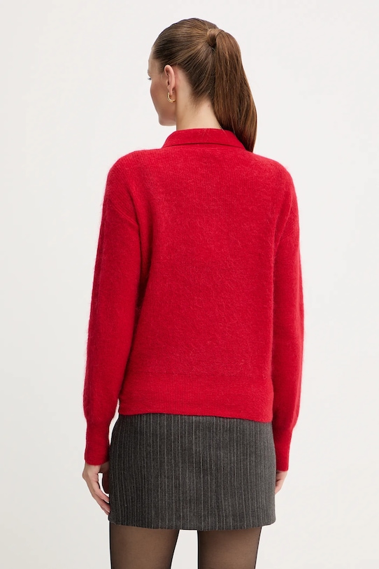 Odzież Marella sweter z dodatkiem wełny 2523366374200 czerwony