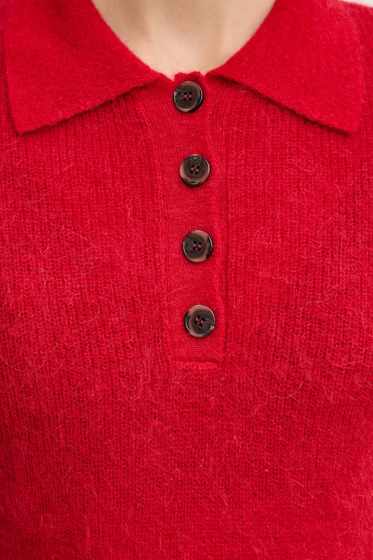 Marella sweter z dodatkiem wełny 2523366374200 czerwony