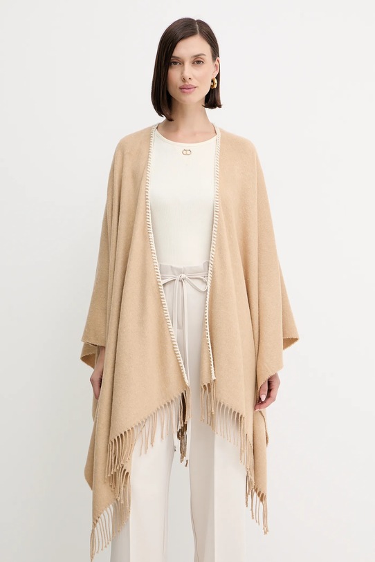Marella poncho Emme by Marella pozostałe beżowy 2525546031200
