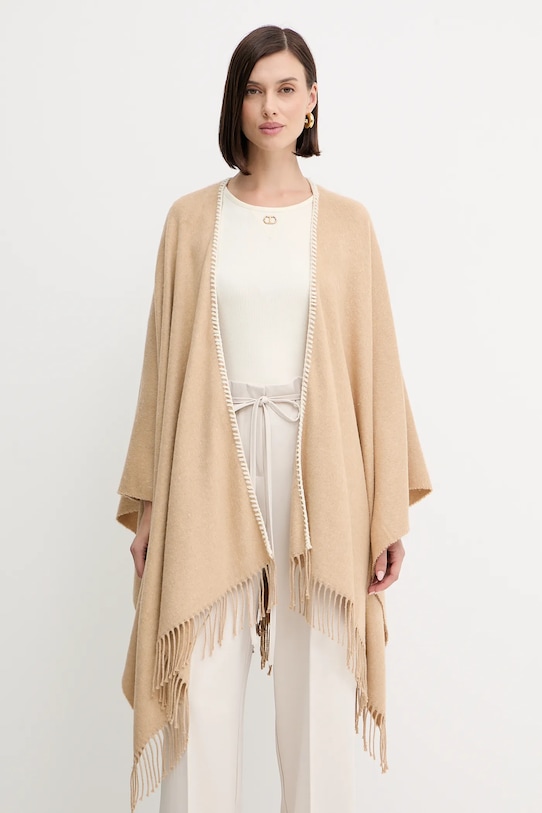 Marella poncho Emme by Marella pozostałe beżowy 2525546031200