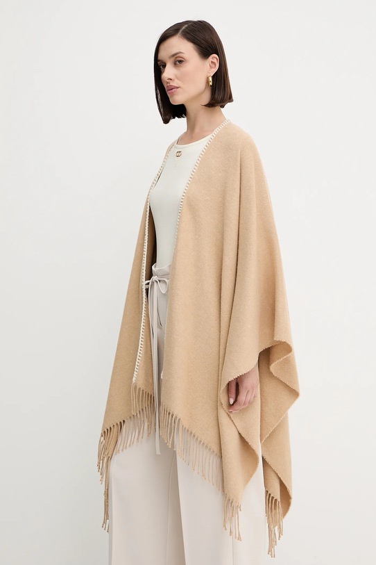 Marella poncho Emme by Marella beżowy 2525546031200