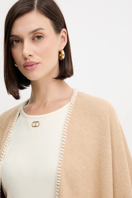 Marella poncho Emme by Marella 2525546031200 beżowy