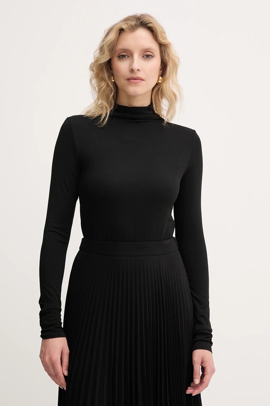 Marella longsleeve Emme by Marella z elastanem czarny 2525946031200