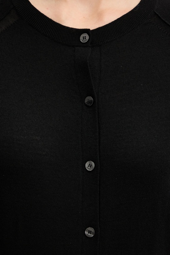 BOSS kardigan wełniany 50545031 czarny
