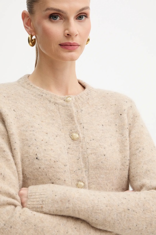 Кардиган с добавлением шерсти Marella бежевый 2523346132200
