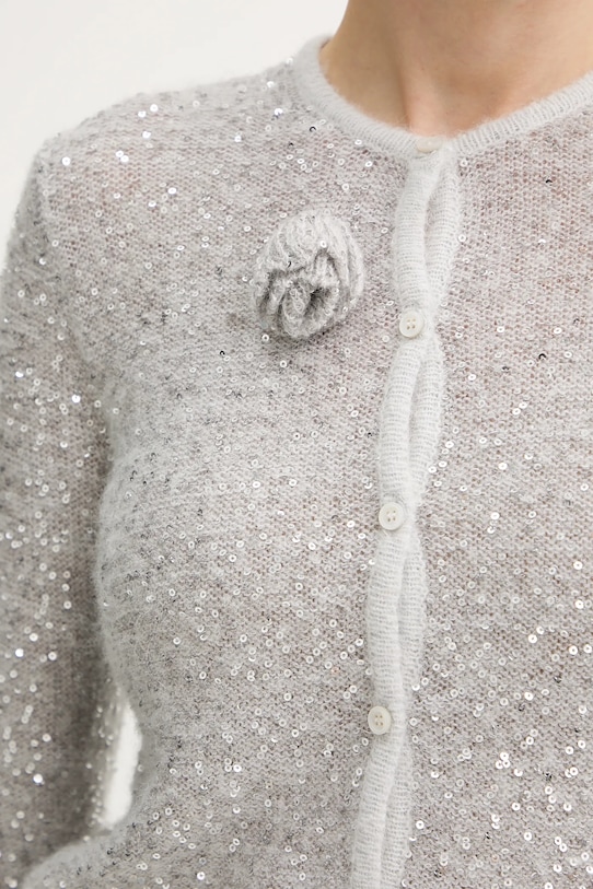 Marella kardigan z dodatkiem wełny 2523346152200 szary