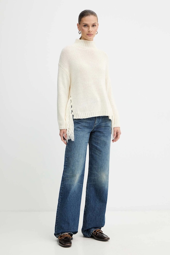 Sveter s prímesou vlny Marella Emme by Marella 2525366082200 béžová AW25