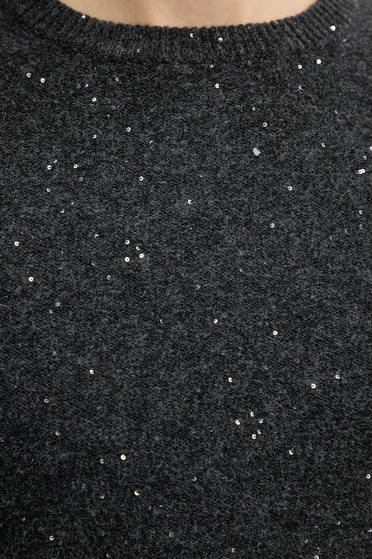 Marella sweter z dodatkiem wełny Emme by Marella 2525366352200 szary