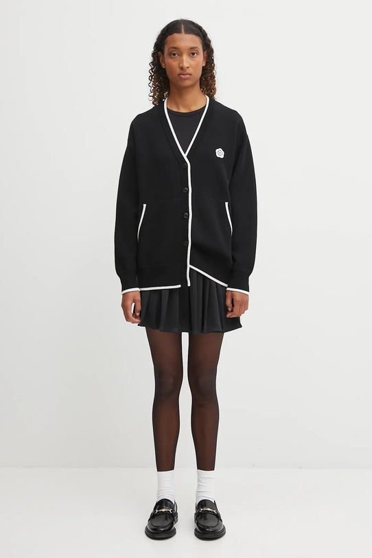 Кардиган с добавлением шерсти Kenzo Rws Boke Flower 2.0. Mid Cardigan FF62CA7103LF чёрный