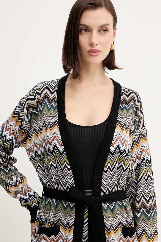 Missoni kardigan z dodatkiem wełny brązowy DS25WM0O.BK01CQ