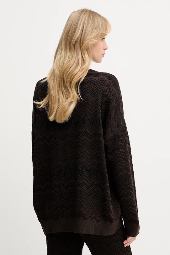 Odzież Missoni sweter z wełną DS25WN14.BK01CP brązowy
