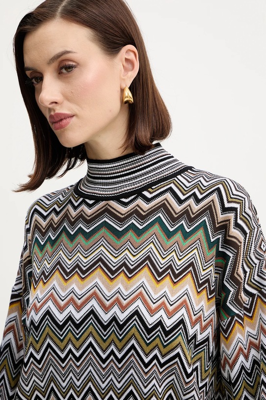 Missoni sweter z dodatkiem wełny brązowy DS25WN16.BK01CQ
