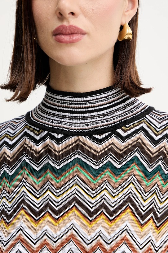 Missoni sweter z dodatkiem wełny DS25WN16.BK01CQ brązowy
