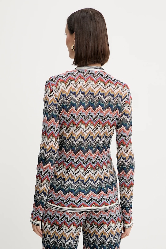 Oblečenie Vlnený kardigán Missoni DS25WM06.BR012F tmavomodrá