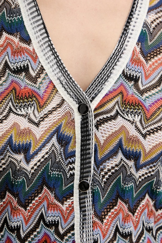 Кардиган з вовною Missoni DS25WM06.BR012F темно-синій