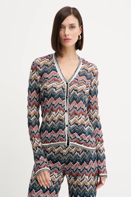 Missoni cardigan de lână cu modele multicolor DS25WM06.BR012F