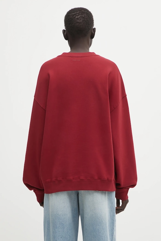 Odzież Anine Bing bluza bawełniana miles A.08.11378 bordowy