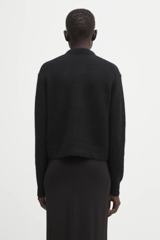 Odzież Anine Bing kardigan z dodatkiem wełny rhodes A.09.10577 czarny